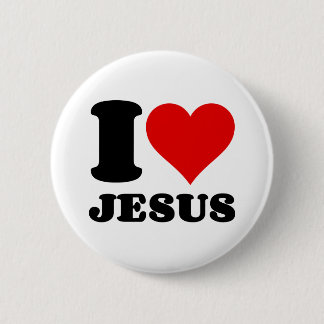 Badge Rond 5 Cm j'aime jésus