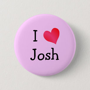 Badge Rond 5 Cm J'Aime Josh
