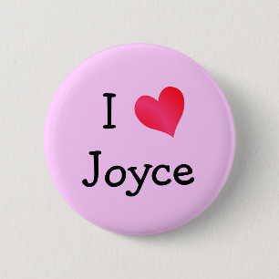 Badge Rond 5 Cm J'aime Joyce