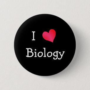 Badge Rond 5 Cm J'aime la biologie