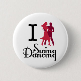 Badge Rond 5 Cm J'aime la danse d'oscillation