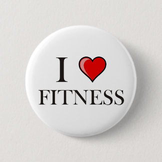 Badge Rond 5 Cm J'aime la forme physique