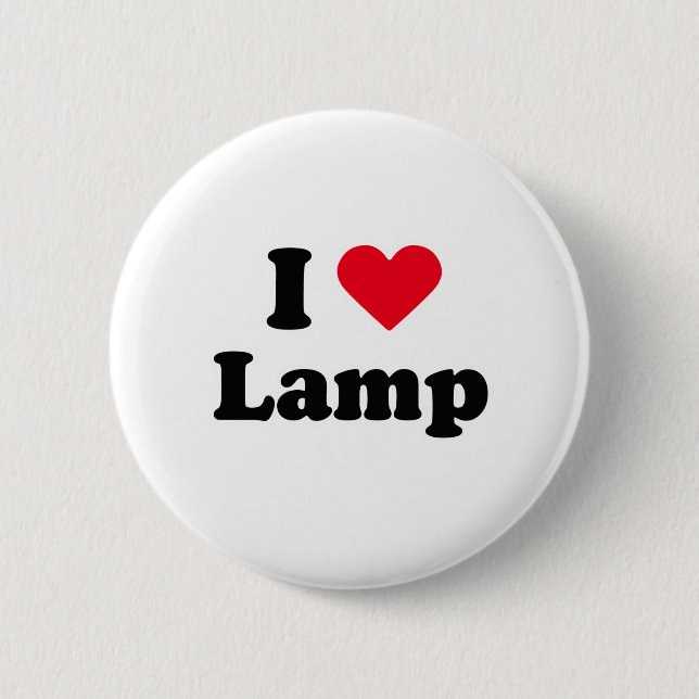 Badge Rond 5 Cm J'aime la lampe (Devant)
