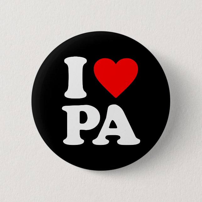 BADGE ROND 5 CM J'AIME LA PA (Devant)