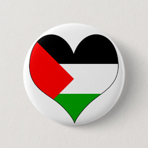 Badge Rond 5 Cm J'aime la Palestine