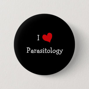 Badge Rond 5 Cm J'aime la parasitologie