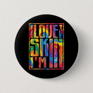 Badge Rond 5 Cm J'aime la peau Je suis la mélanine africaine Junet