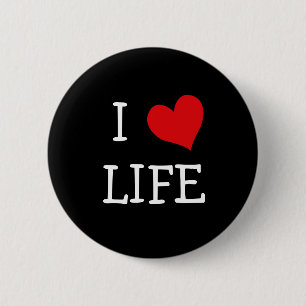 Badge Rond 5 Cm J'aime la vie