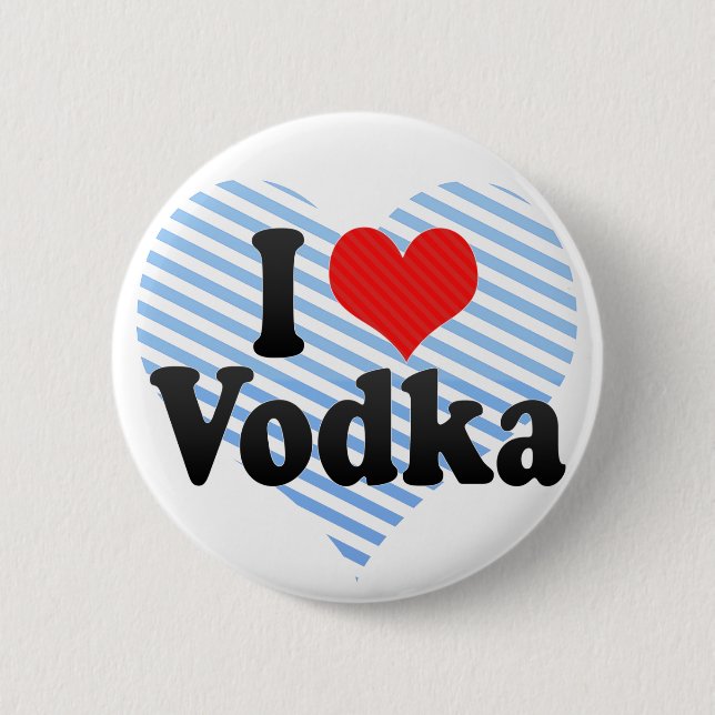 Badge Rond 5 Cm J'aime la vodka (Devant)