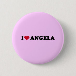 BADGE ROND 5 CM J'AIME L'ANGELA