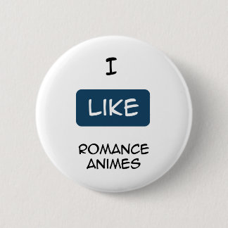 Badge Rond 5 Cm J'aime l'Anime Romance