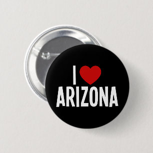 Badge Rond 5 Cm J'aime l'Arizona • J'adore Arizona Bouton Rond