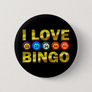 BADGE ROND 5 CM J'AIME LE BINGO-TEST