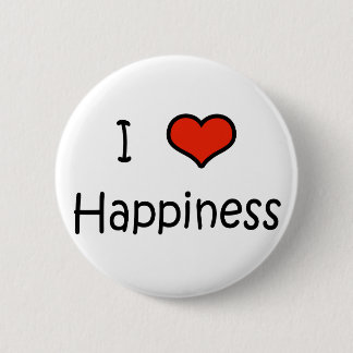 Badge Rond 5 Cm J'aime le bonheur