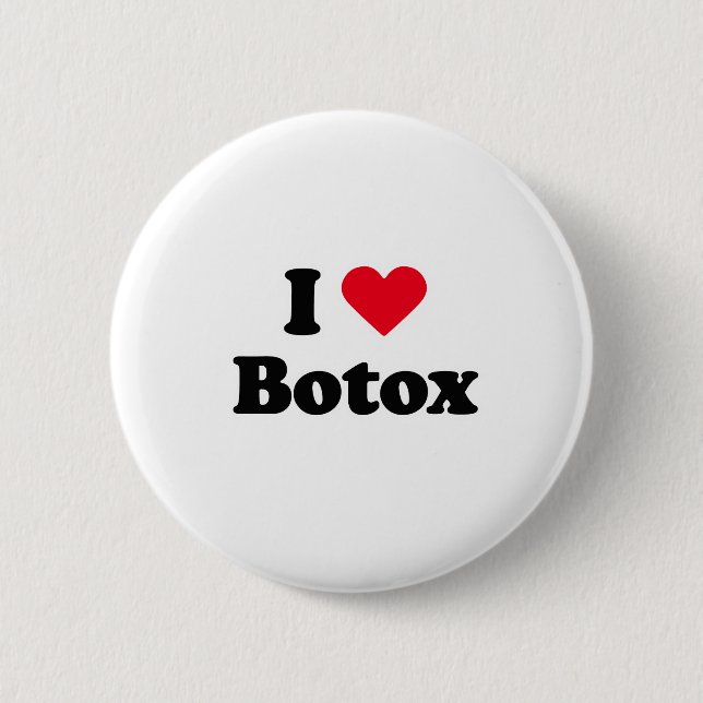 Badge Rond 5 Cm J'aime le botox (Devant)