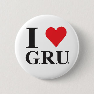 Badge Rond 5 Cm J'AIME le bouton de GRU