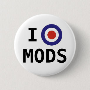 Badge Rond 5 Cm J'aime le bouton de Mods