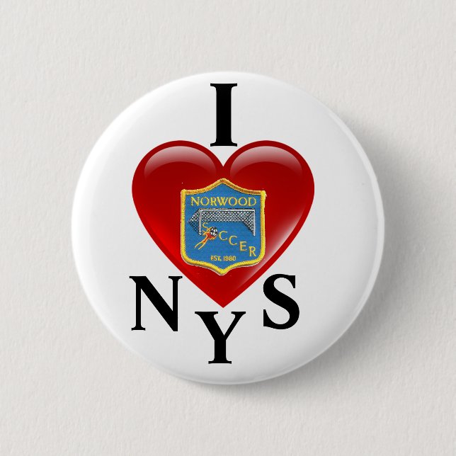 Badge Rond 5 Cm J'aime le bouton de NYS (Devant)