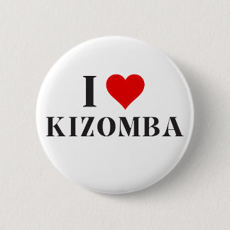 Badge Rond 5 Cm J'aime le bouton Kizomba