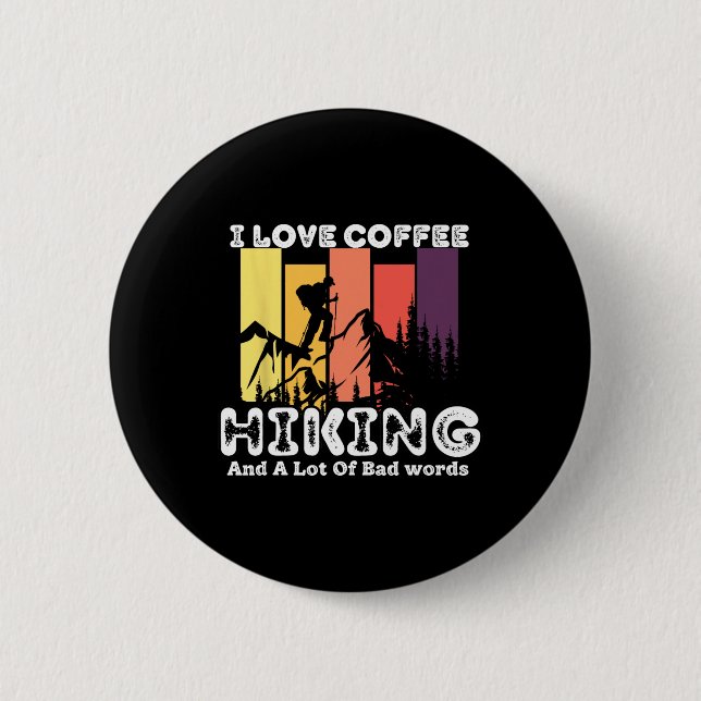 Badge Rond 5 Cm J'aime le café  (Devant)