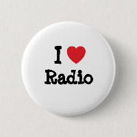 J'aime le coeur radio personnalisé
