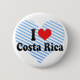 Badge Rond 5 Cm J'aime le Costa Rica
