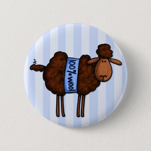 Badge Rond 5 Cm j'aime le crochet (Devant)