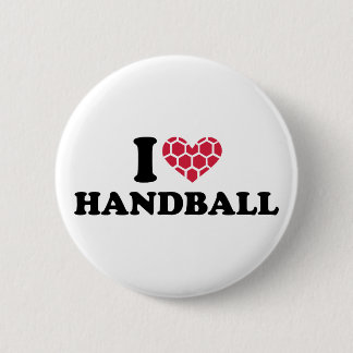 Badge Rond 5 Cm J'aime le handball