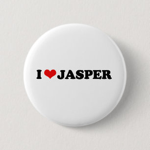 BADGE ROND 5 CM J'AIME LE JASPE