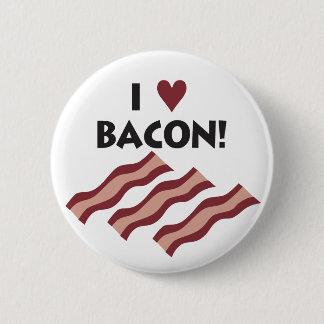Badge Rond 5 Cm J'aime le lard