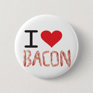 Badge Rond 5 Cm J'aime le lard