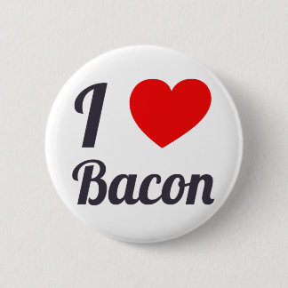 Badge Rond 5 Cm J'aime le lard