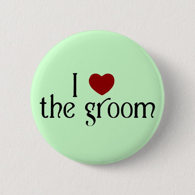 Badge Rond 5 Cm J'aime le marié (Devant)