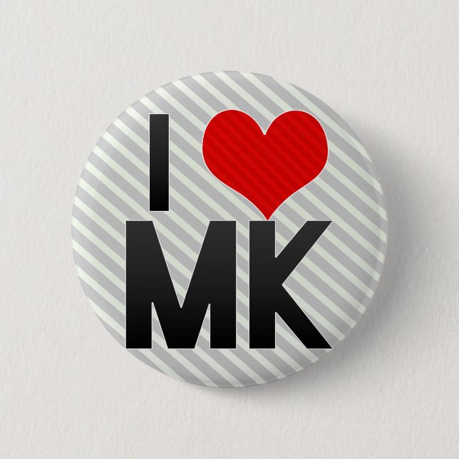 Badge Rond 5 Cm J'aime le Mk (Devant)
