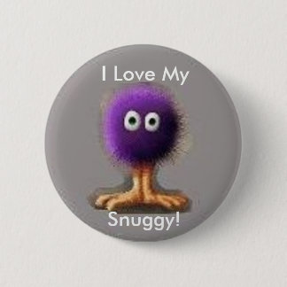 Badge Rond 5 Cm J'aime le mon, Snuggy !