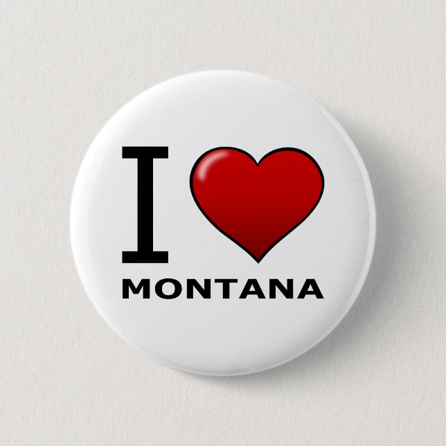 BADGE ROND 5 CM J'AIME LE MONTANA (Devant)