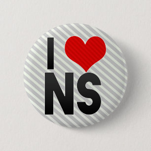 Badge Rond 5 Cm J'aime le NS