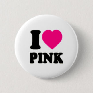Badge Rond 5 Cm J'aime le rose