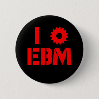 Badge Rond 5 Cm J'AIME le rouge d'EBM