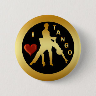 BADGE ROND 5 CM J'AIME LE TANGO