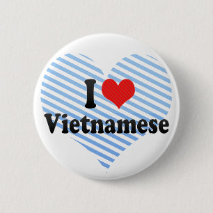 Badge Rond 5 Cm J'aime le vietnamien