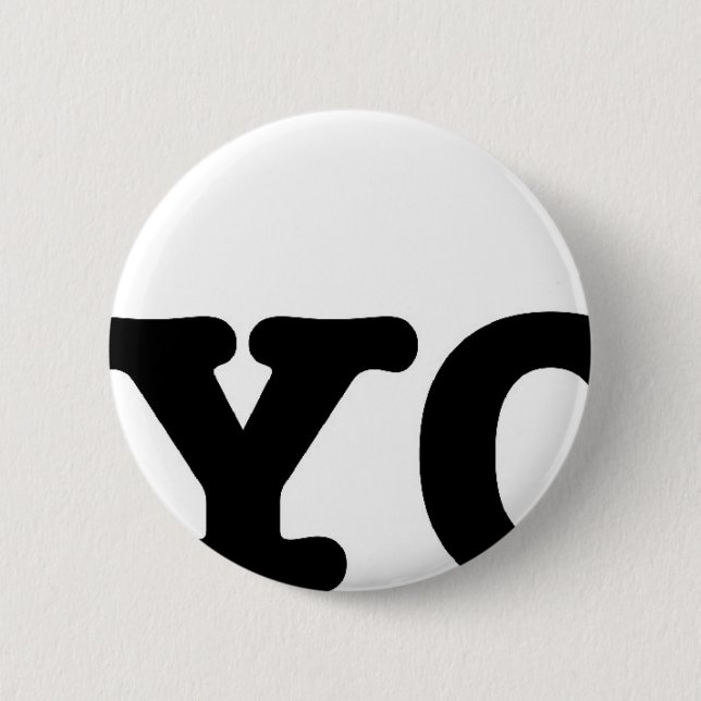 Badge Rond 5 Cm J'aime le yoga (Devant)