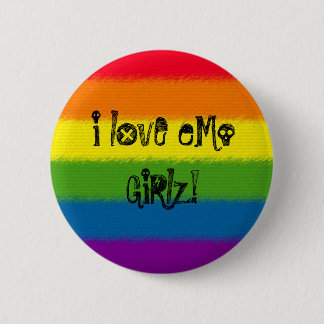 Badge Rond 5 Cm j'aime l'eMo GiRlz !
