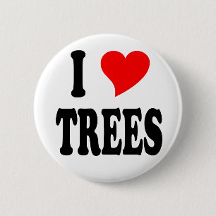 Badge Rond 5 Cm J'aime les arbres