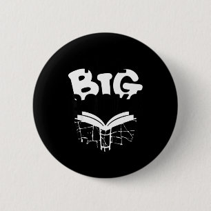Badge Rond 5 Cm J'aime les gros livres drôles de lecture de mème d