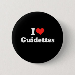 Badge Rond 5 Cm J'aime les guides