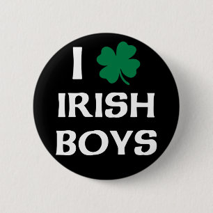 Badge Rond 5 Cm J'Aime Les Irlandais
