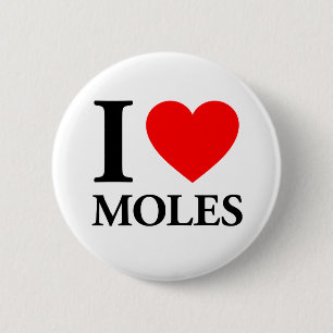 Badge Rond 5 Cm J'Aime Les Moles