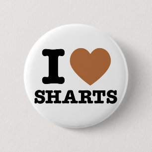Badge Rond 5 Cm J'aime les Sharts