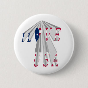 BADGE ROND 5 CM J'AIME LES USA